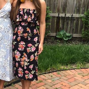 Flynn Skye strapless midi dress